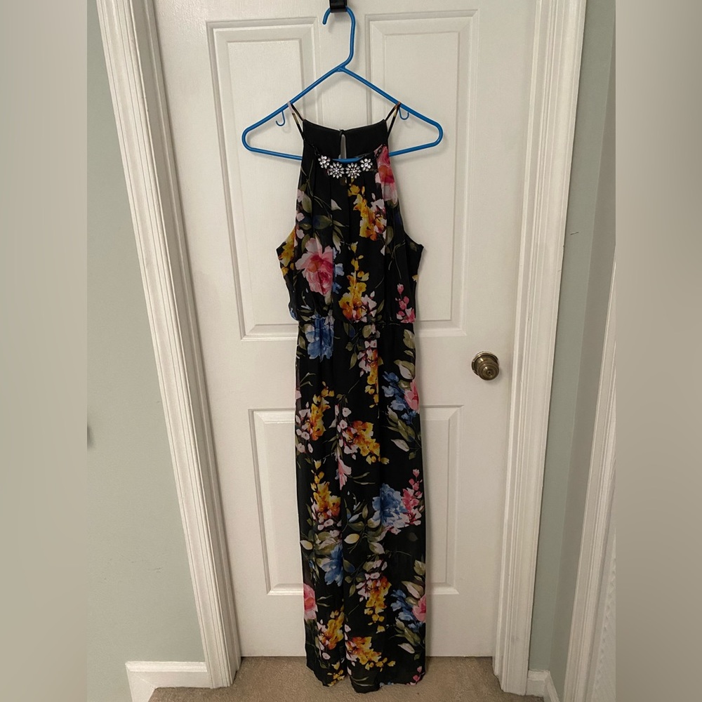 Black floral Maxi dress